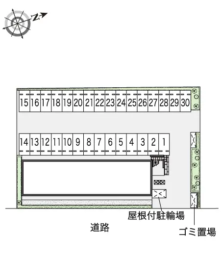 ★手数料０円★つくば市研究学園　月極駐車場（LP）